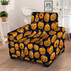 Sacry Halloween Pumpkins Print Pattern Armchair Slipcover-grizzshop