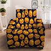 Sacry Halloween Pumpkins Print Pattern Armchair Slipcover-grizzshop