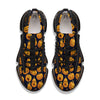 Sacry Halloween Pumpkins Print Pattern Black Gym Shoes-grizzshop