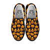 Sacry Halloween Pumpkins Print Pattern Black Slip On Shoes-grizzshop