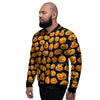 Sacry Halloween Pumpkins Print Pattern Men's Bomber Jacket-grizzshop