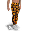 Sacry Halloween Pumpkins Print Pattern Men's Leggings-grizzshop