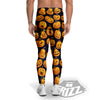 Sacry Halloween Pumpkins Print Pattern Men's Leggings-grizzshop