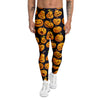 Sacry Halloween Pumpkins Print Pattern Men's Leggings-grizzshop