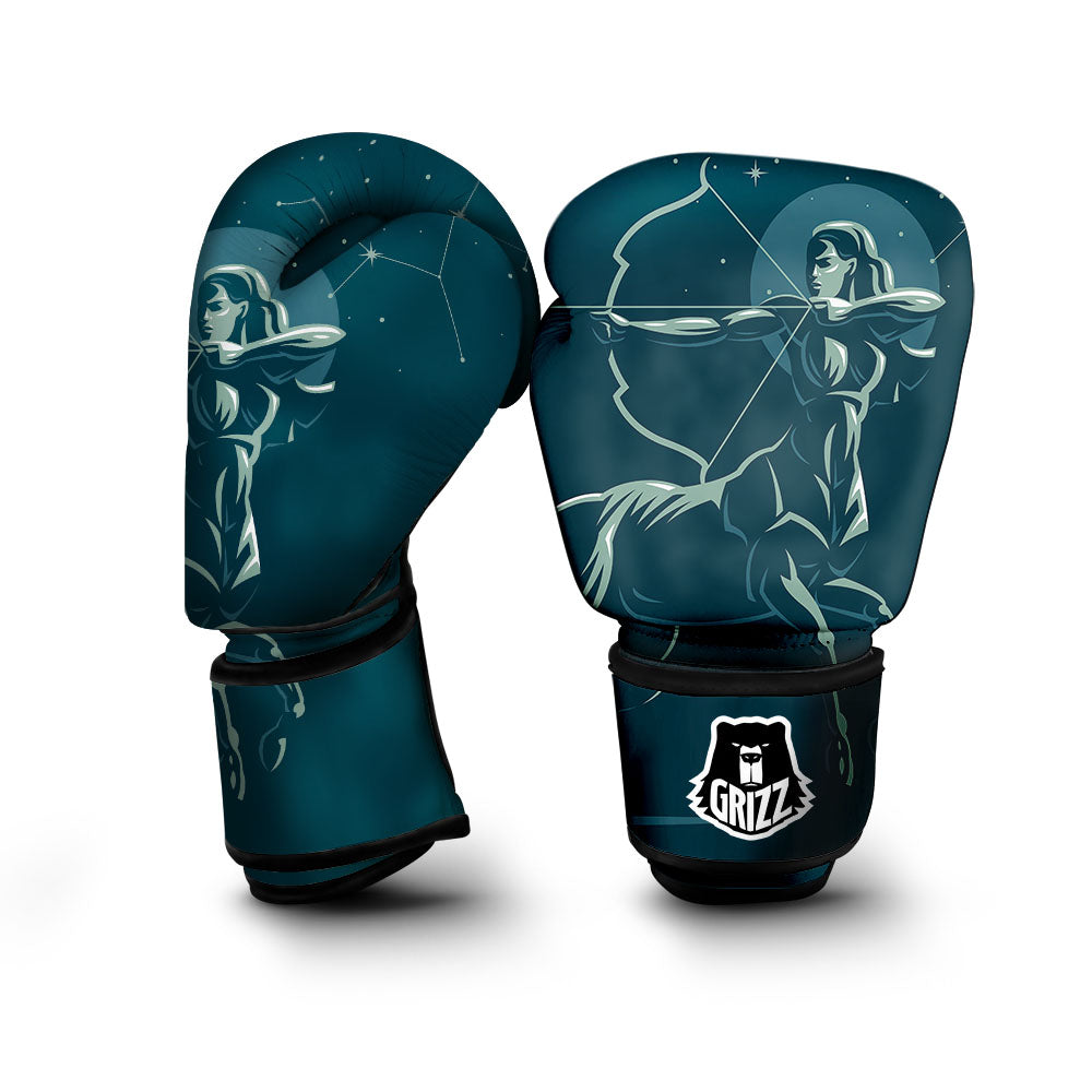 Sagittarius Sign Astrology Print Boxing Gloves-grizzshop