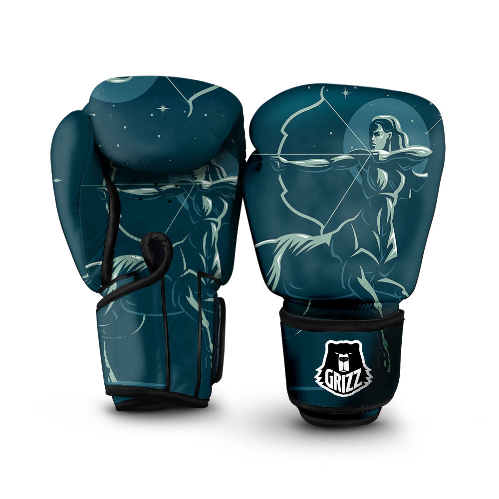 Sagittarius Sign Astrology Print Boxing Gloves-grizzshop