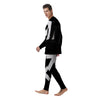 Sagittarius Sign White And Black Print Men's Pajamas-grizzshop