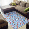 Sailboat Ocean Pattern Print Floor Mat-grizzshop