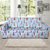 Sailboat Ocean Pattern Print Sofa Covers-grizzshop