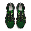 Saint Patrick's Day Green Clover Print Black Gym Shoes-grizzshop