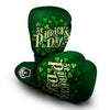 Saint Patrick's Day Green Clover Print Boxing Gloves-grizzshop