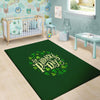 Saint Patrick's Day Green Clover Print Floor Mat-grizzshop