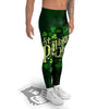 Saint Patrick's Day Green Clover Print Men's Leggings-grizzshop