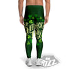 Saint Patrick's Day Green Clover Print Men's Leggings-grizzshop