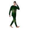 Saint Patrick's Day Green Clover Print Men's Pajamas-grizzshop