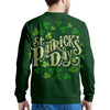 Saint Patrick's Day Green Clover Print Men's Sweatshirt-grizzshop