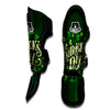 Saint Patrick's Day Green Clover Print Muay Thai Shin Guards-grizzshop