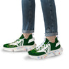 Saint Patrick's Day Green Clover Print White Gym Shoes-grizzshop