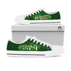 Saint Patrick's Day Green Clover Print White Low Top Shoes-grizzshop