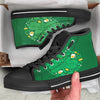 Saint Patrick's Day Green Irish Print Black High Top Shoes-grizzshop