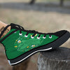 Saint Patrick's Day Green Irish Print Black High Top Shoes-grizzshop