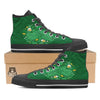 Saint Patrick's Day Green Irish Print Black High Top Shoes-grizzshop