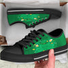 Saint Patrick's Day Green Irish Print Black Low Top Shoes-grizzshop