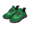 Saint Patrick's Day Green Irish Print Black Running Shoes-grizzshop