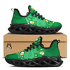 Saint Patrick's Day Green Irish Print Black Running Shoes-grizzshop