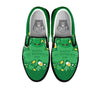 Saint Patrick's Day Green Irish Print Black Slip On Shoes-grizzshop