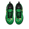 Saint Patrick's Day Green Irish Print Black Sneaker-grizzshop