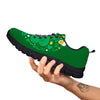 Saint Patrick's Day Green Irish Print Black Sneaker-grizzshop