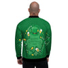 Saint Patrick's Day Green Irish Print Men's Bomber Jacket-grizzshop