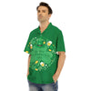 Saint Patrick's Day Green Irish Print Men's Hawaiian Shirt-grizzshop