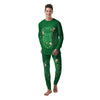 Saint Patrick's Day Green Irish Print Men's Pajamas-grizzshop