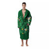 Saint Patrick's Day Green Irish Print Men's Robe-grizzshop