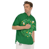 Saint Patrick's Day Green Irish Print Men's Short Sleeve Shirts-grizzshop