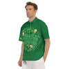 Saint Patrick's Day Green Irish Print Men's Short Sleeve Shirts-grizzshop