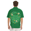 Saint Patrick's Day Green Irish Print Men's Short Sleeve Shirts-grizzshop