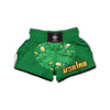 Saint Patrick's Day Green Irish Print Muay Thai Boxing Shorts-grizzshop