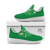 Saint Patrick's Day Green Irish Print White Athletic Shoes-grizzshop