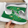 Saint Patrick's Day Green Irish Print White Walking Shoes-grizzshop