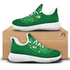 Saint Patrick's Day Green Irish Print White Walking Shoes-grizzshop