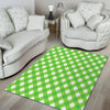 Saint Patrick's Day Green Plaid Print Floor Mat-grizzshop