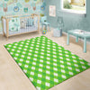 Saint Patrick's Day Green Plaid Print Floor Mat-grizzshop