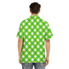 Saint Patrick's Day Green Plaid Print Men's Hawaiian Shirt-grizzshop