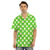 Saint Patrick's Day Green Plaid Print Men's Hawaiian Shirt-grizzshop