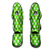 Saint Patrick's Day Green Plaid Print Muay Thai Shin Guards-grizzshop