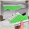 Saint Patrick's Day Green Plaid Print White Low Top Shoes-grizzshop