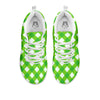 Saint Patrick's Day Green Plaid Print White Sneaker-grizzshop